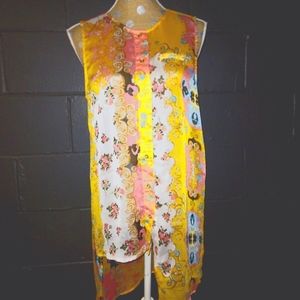 Asymmetrical Printed Camilla Tree Tunic